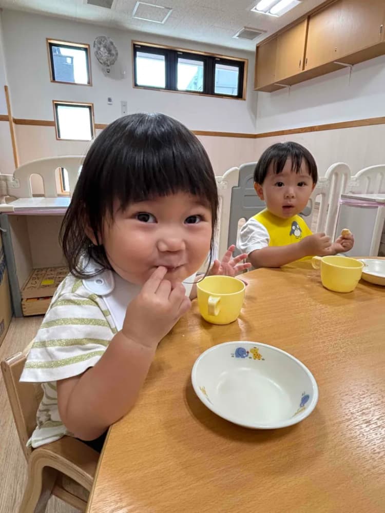 登園完了・おやつ（乳児）